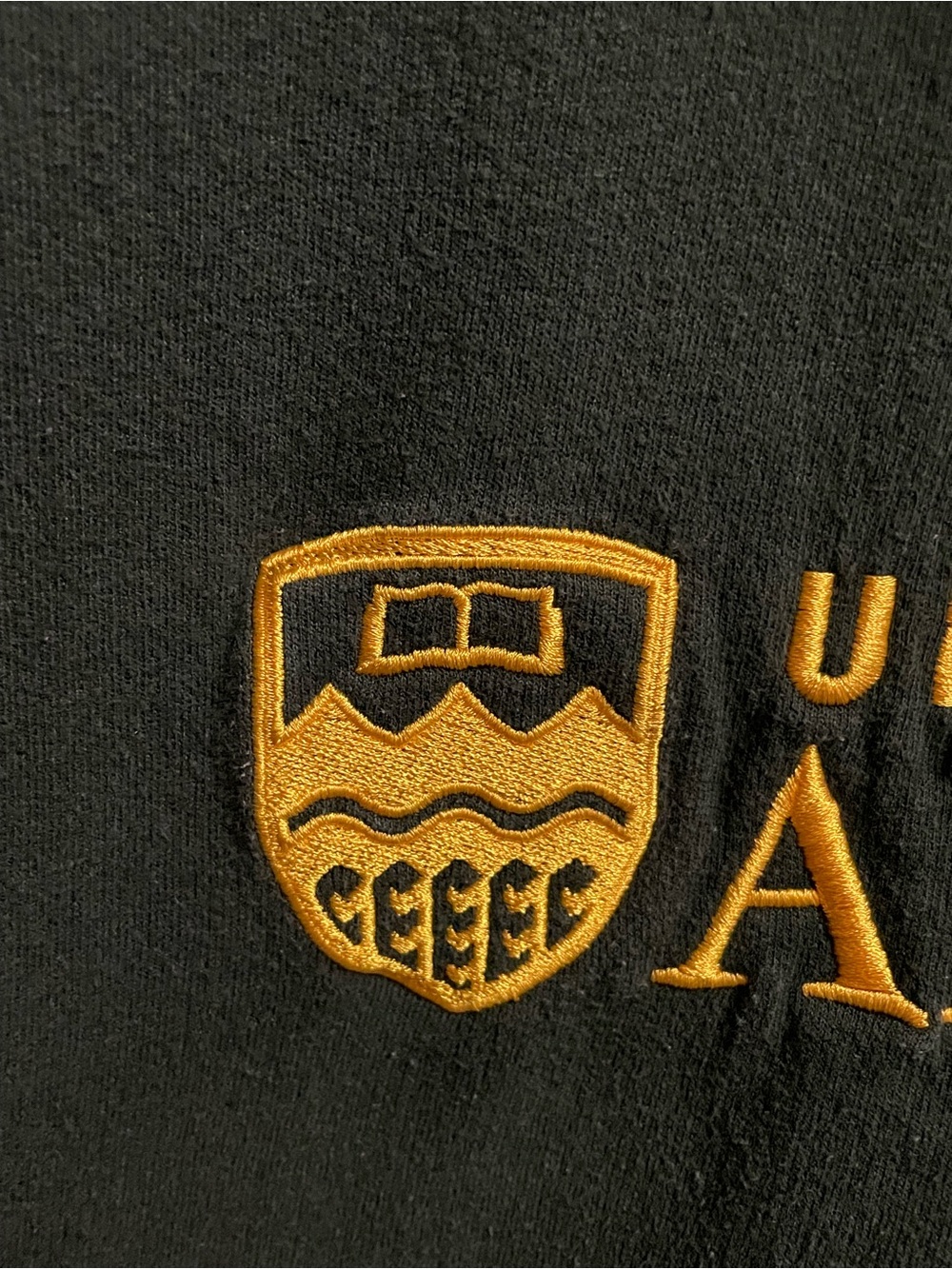 University of Alberta UofA Green Hoodie Embroidered Logo Men’s Small - Picture 4 of 9